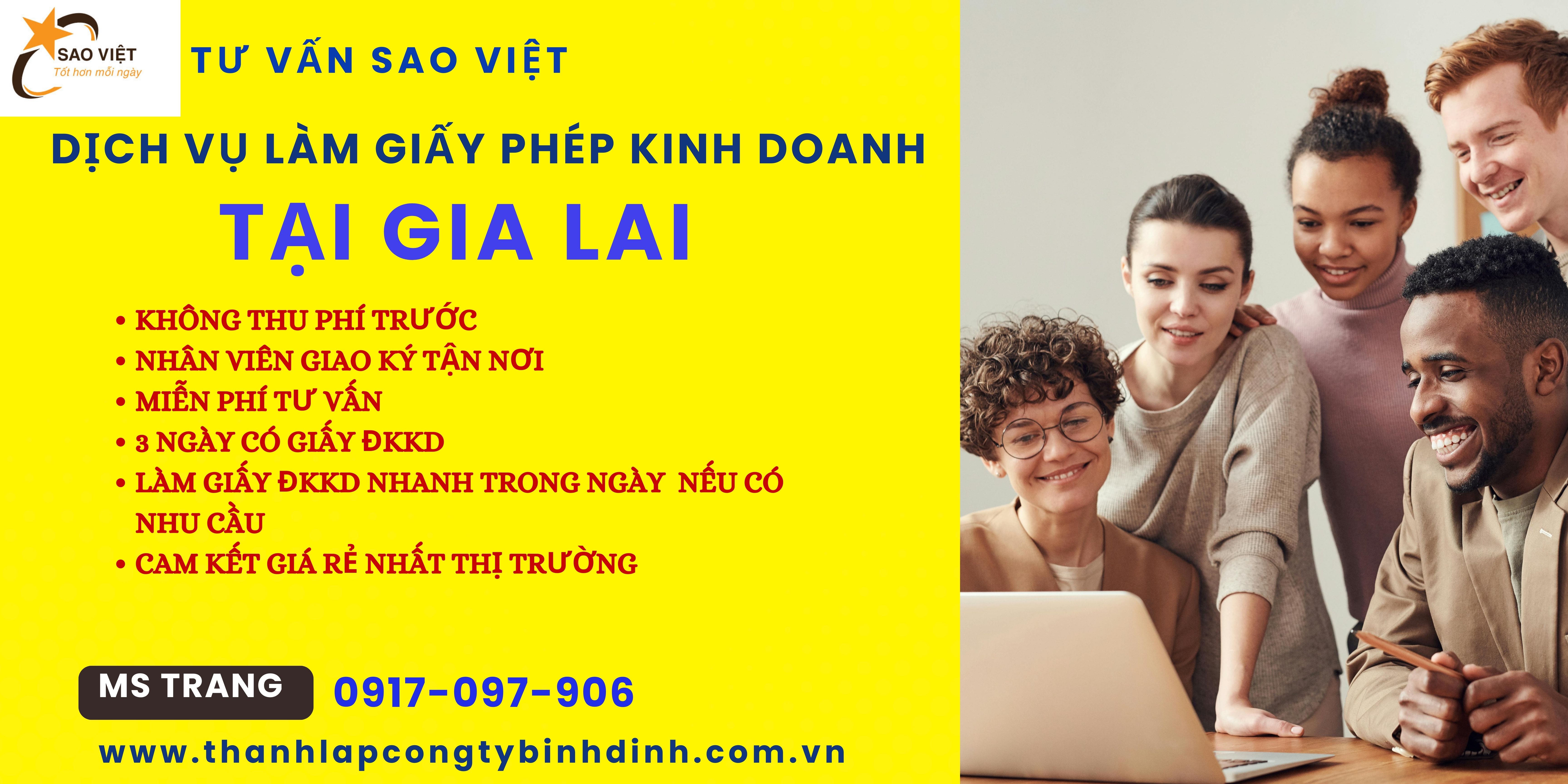 Hướng dẫn thủ tục làm giấy phép kinh doanh tại Gia Lai